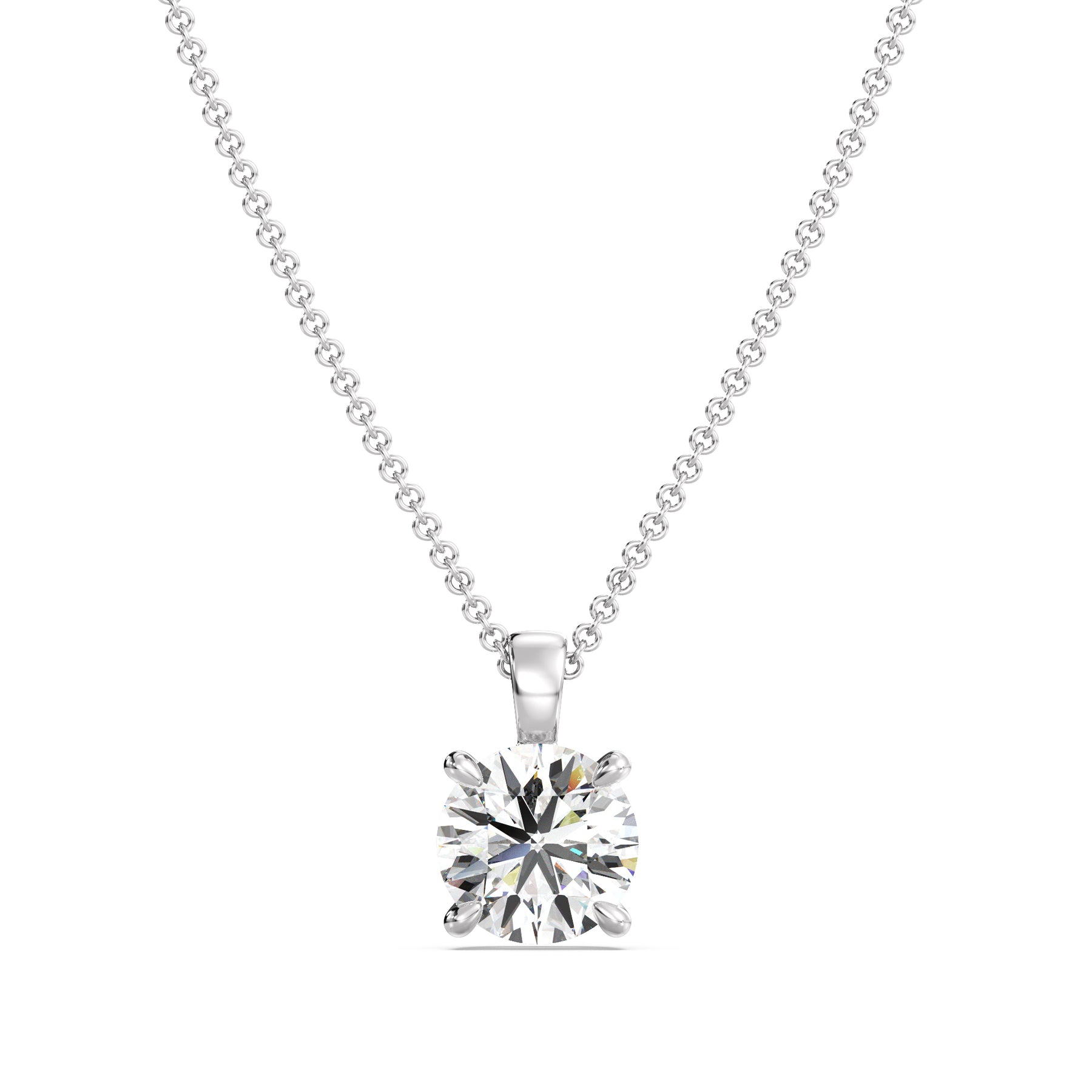 ElegantRound-CutLab-GrownDiamondSolitairePendantin14KWhiteGoldwithClassic4-ClawSetting_WG_1