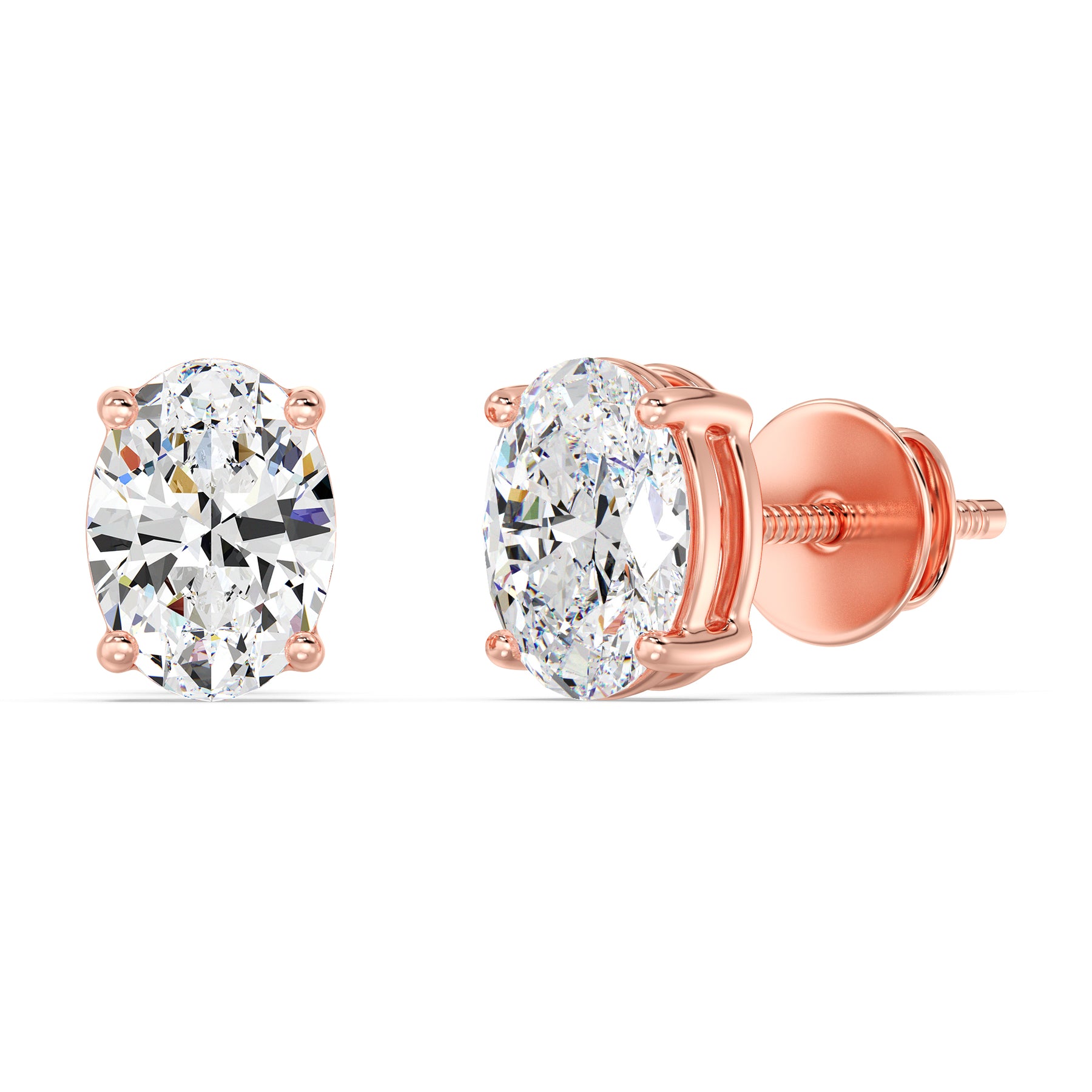 Elegant_Oval_Shaped_Lab-Created_Diamond_Stud_Earrings_in_Rose_Gold